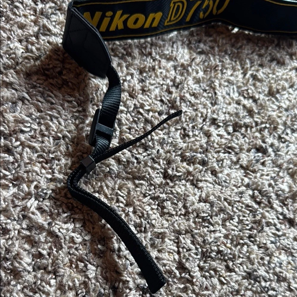 Nikon Black and Yellow Camera Strap